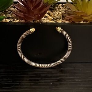 David Yurman Cable Classics Bracelet Citrine 14K Gold Sterling Silver
